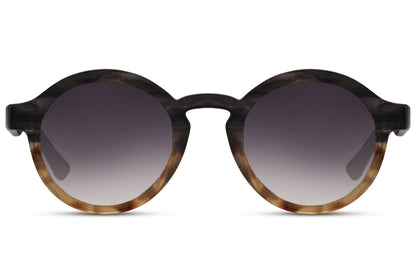 Gafas de sol redondas con estampado de carey