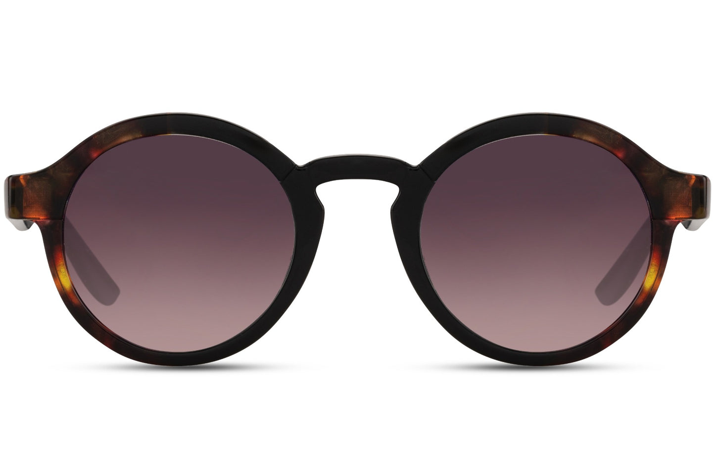 Gafas de sol redondas con estampado de carey