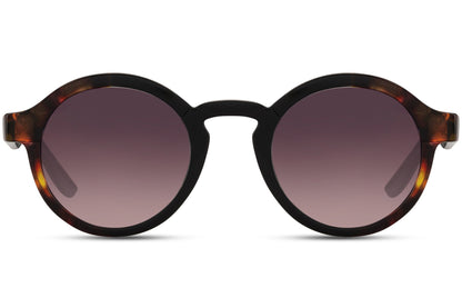 Gafas de sol redondas con estampado de carey
