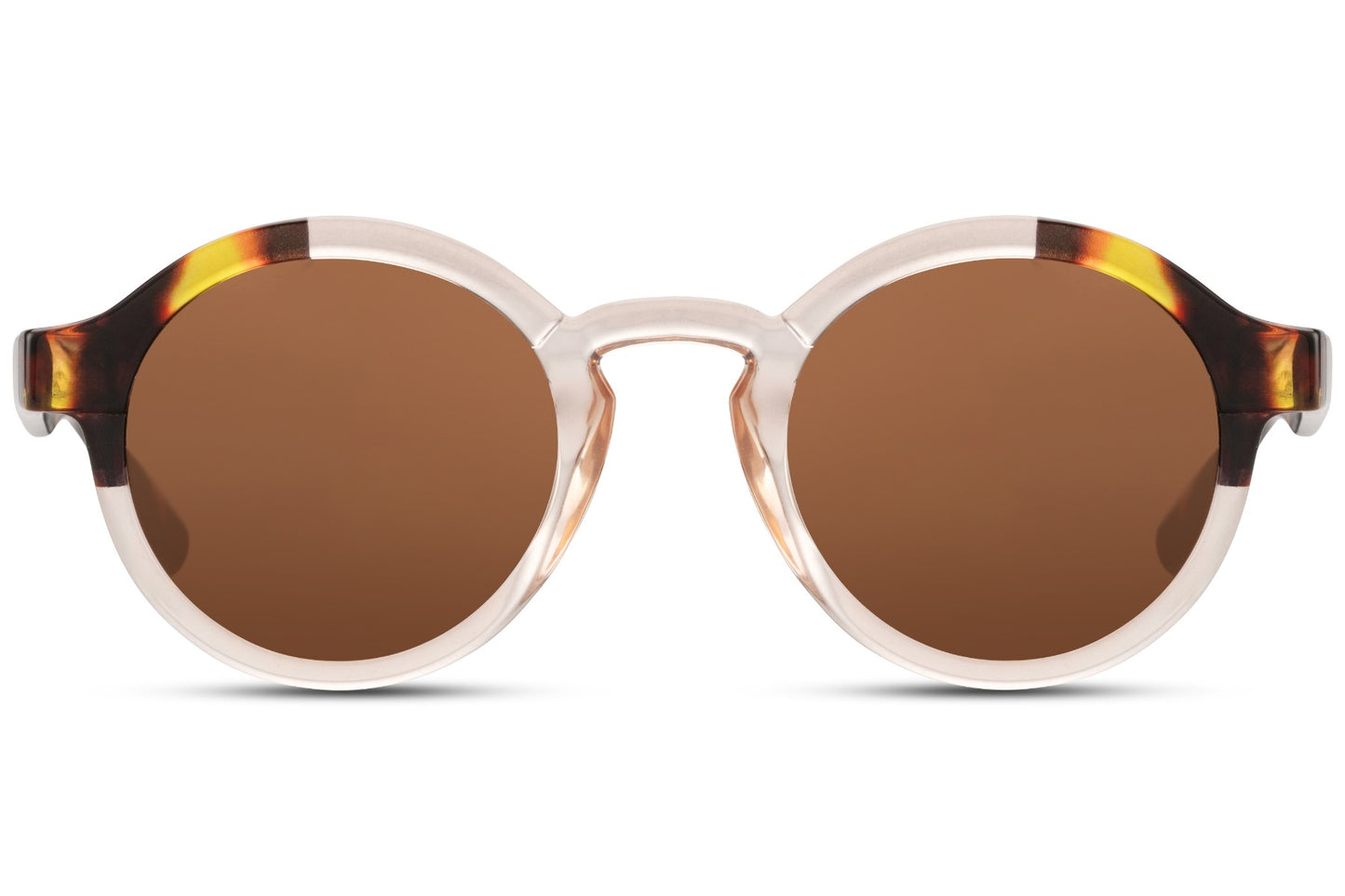 Gafas de sol redondas con estampado de carey