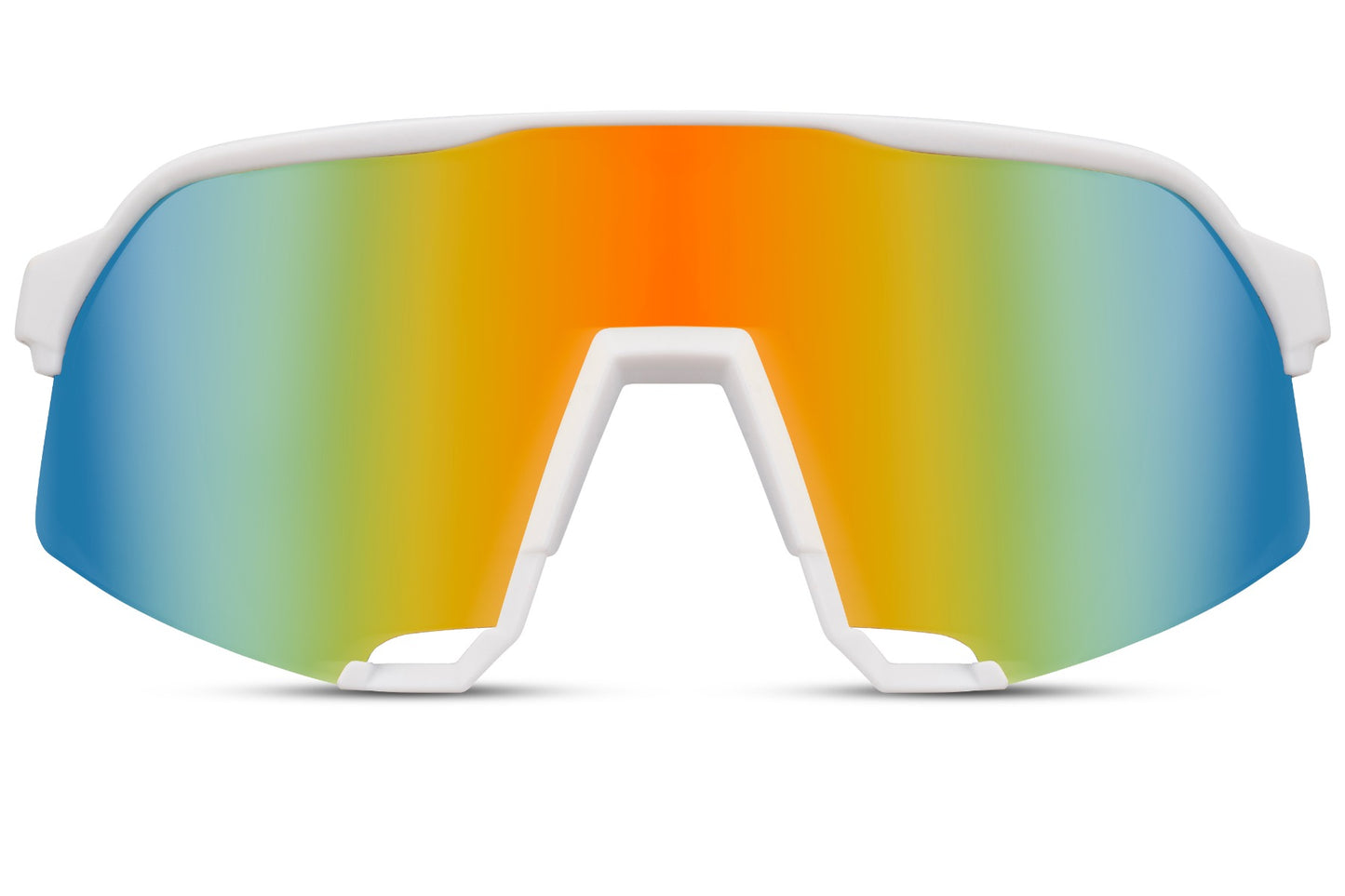 Rainbow Mirrored Oversized Sunglasses