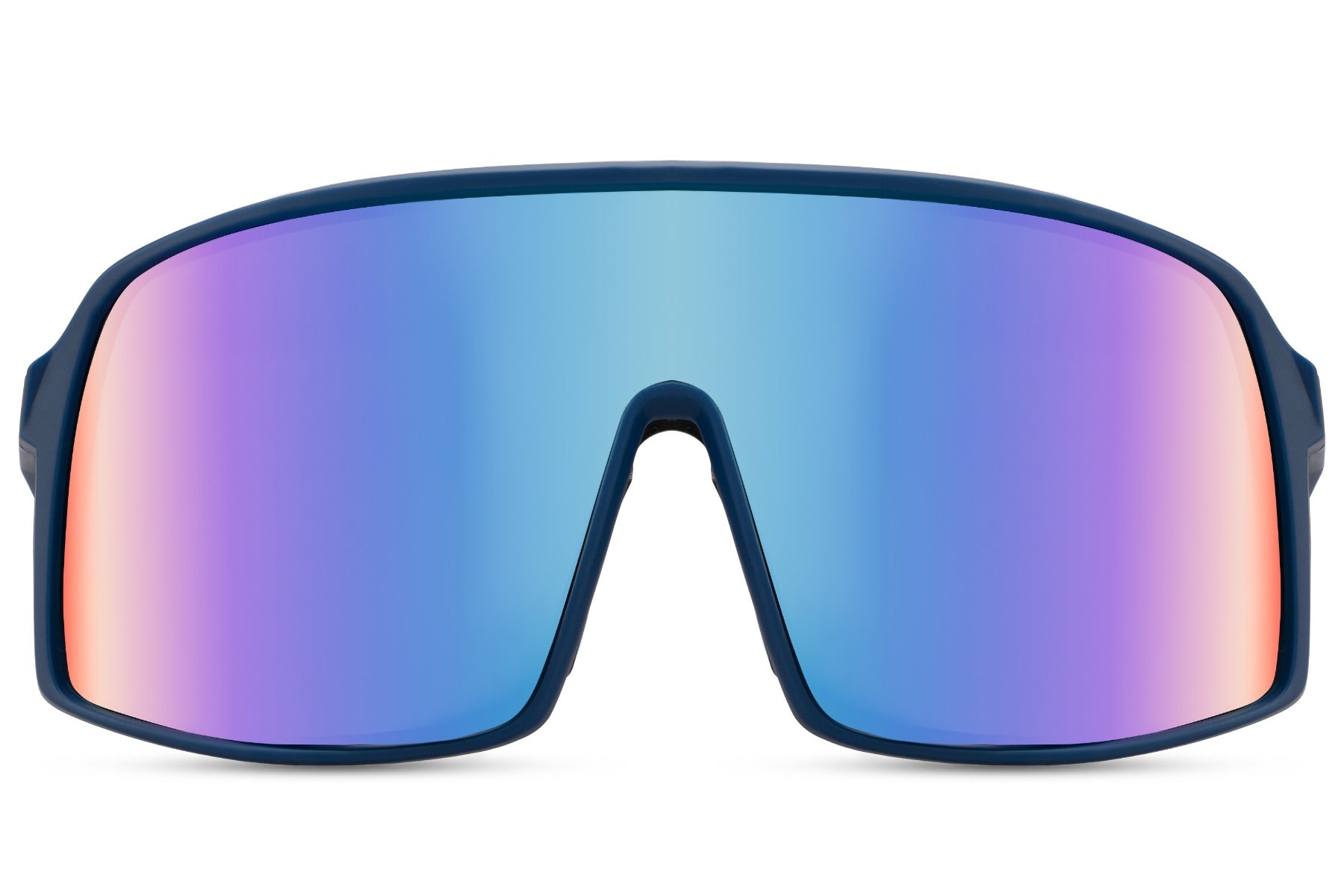 Unisex Shield-Sport-Sonnenbrille – auffällige Visor-Brille