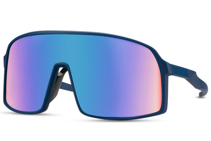 Mirrored Visor Style Sports Sunglasses