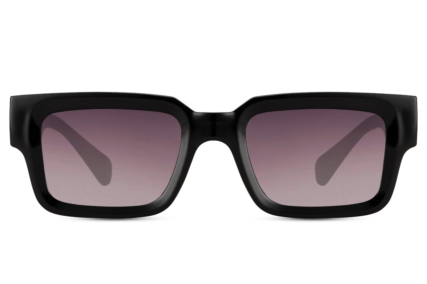 Gafas de sol con montura rectangular negra