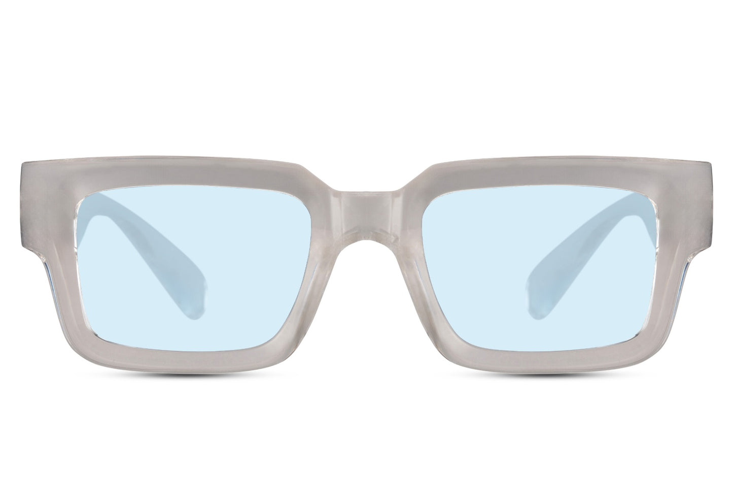 Gafas de sol con montura rectangular negra