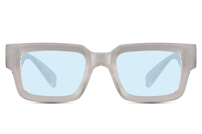 Gafas de sol con montura rectangular negra