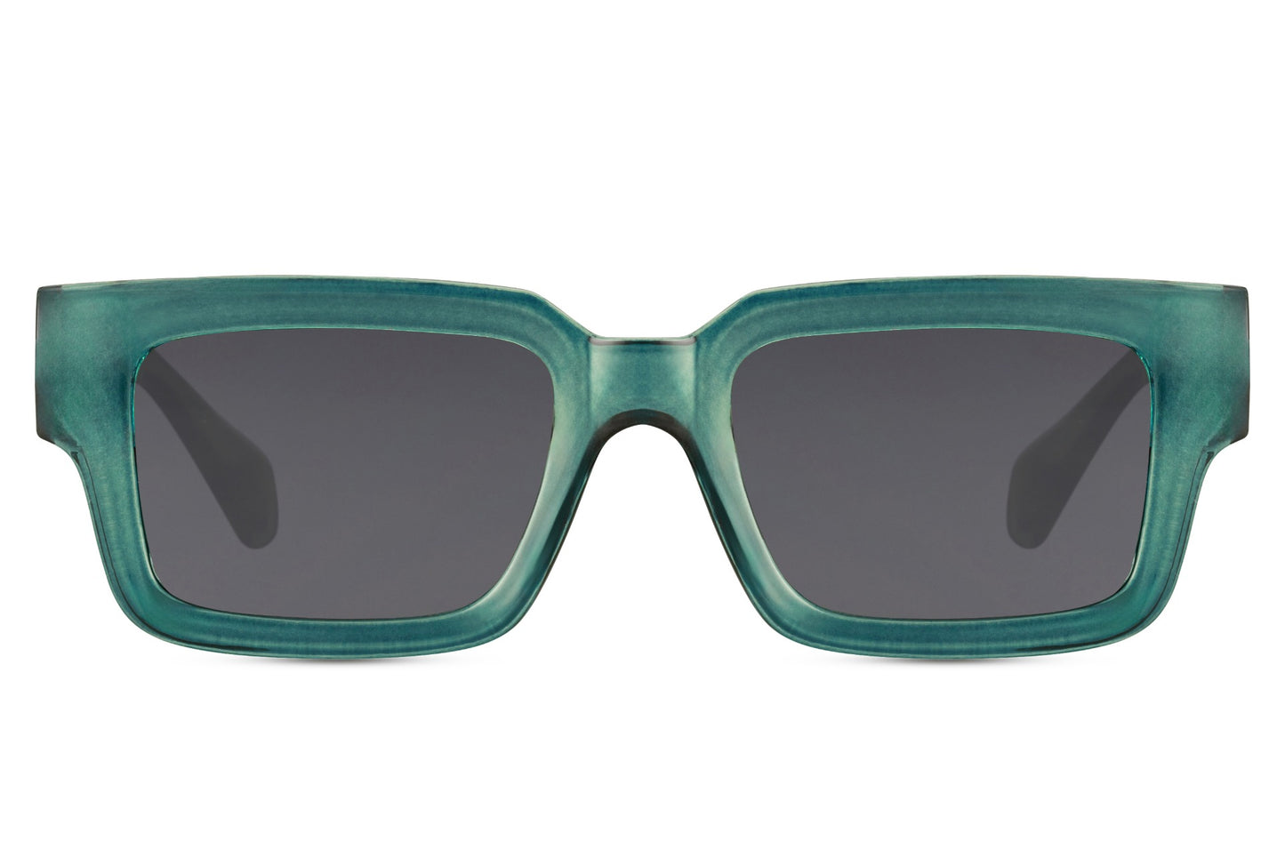 Gafas de sol con montura rectangular negra