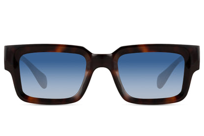 Gafas de sol con montura rectangular negra