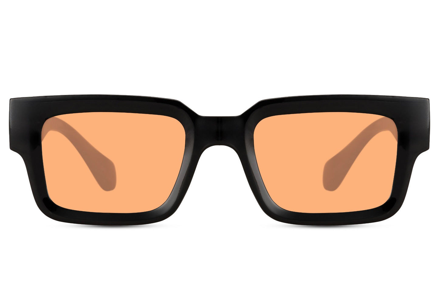 Gafas de sol con montura rectangular negra