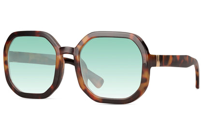 Auffällige übergroße Sonnenbrille im Schildpatt-Design