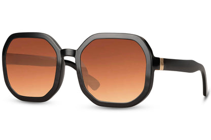 Auffällige übergroße Sonnenbrille im Schildpatt-Design