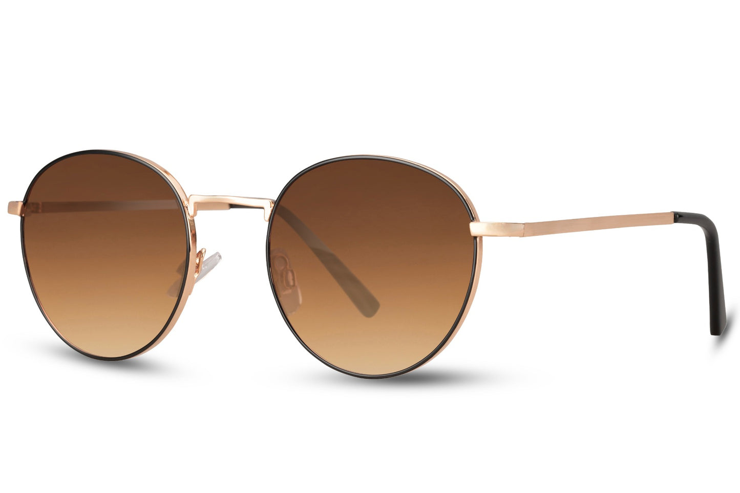 Unisex getönte runde Sonnenbrille