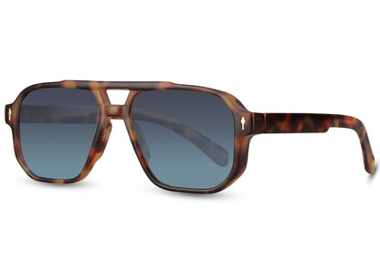 Gafas de sol retro tintadas en verde para hombre