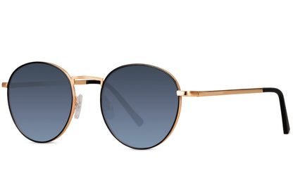 Unisex getönte runde Sonnenbrille