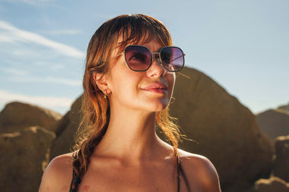 Getönte eckige Sonnenbrille aus Großbritannien