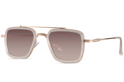 London Retro Getönte Pilotenbrille