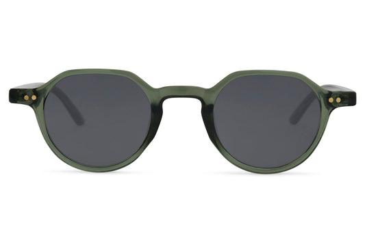 Retro schmale runde Sonnenbrille