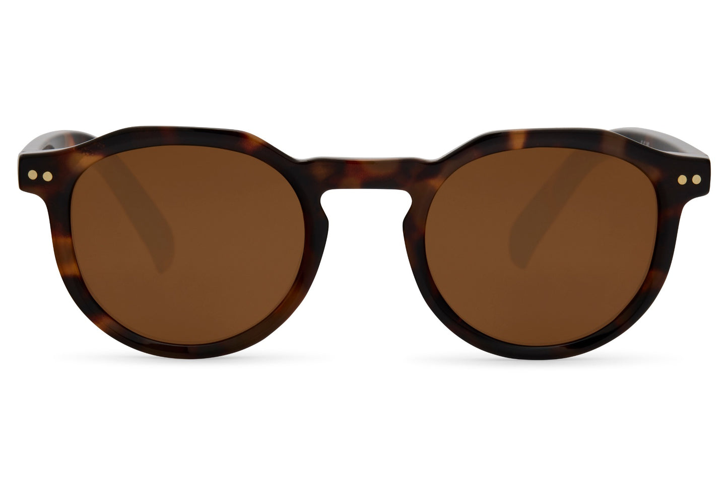 Tinted Round Narrow Sunglasses