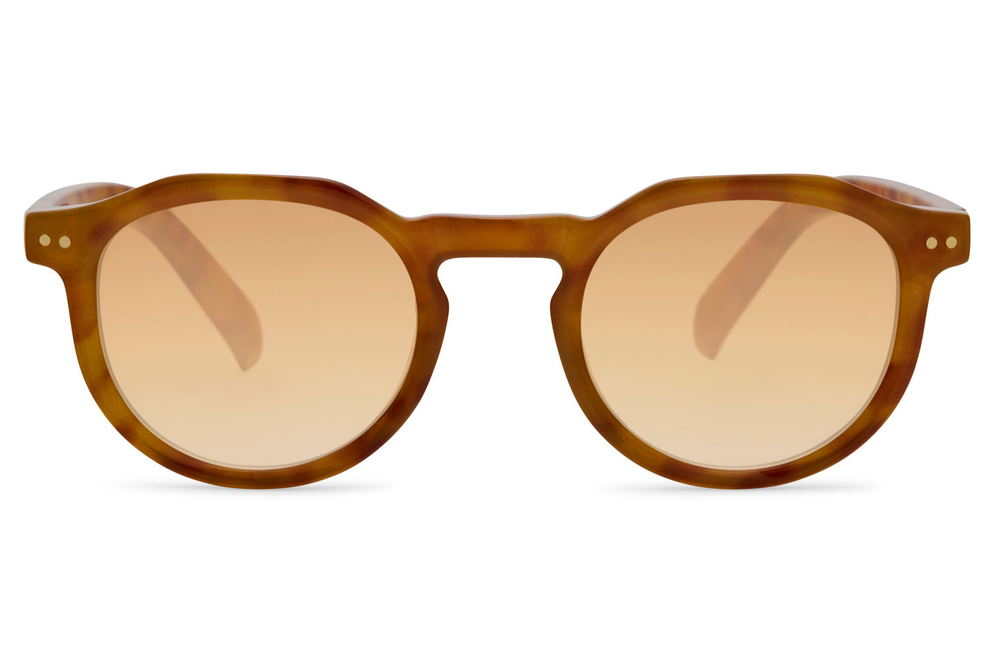 Tinted Round Narrow Sunglasses