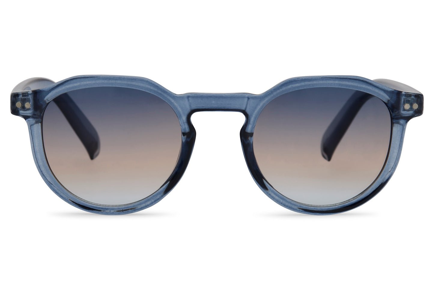Tinted Round Narrow Sunglasses