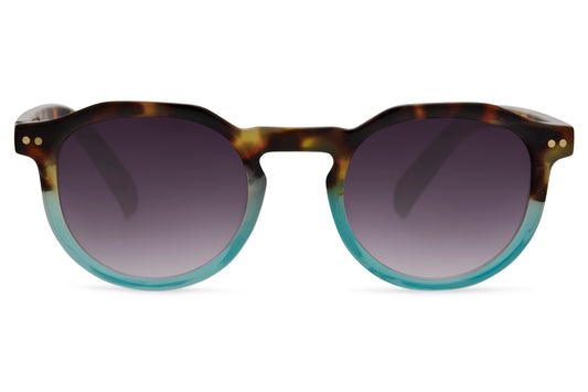 Tinted Round Narrow Sunglasses