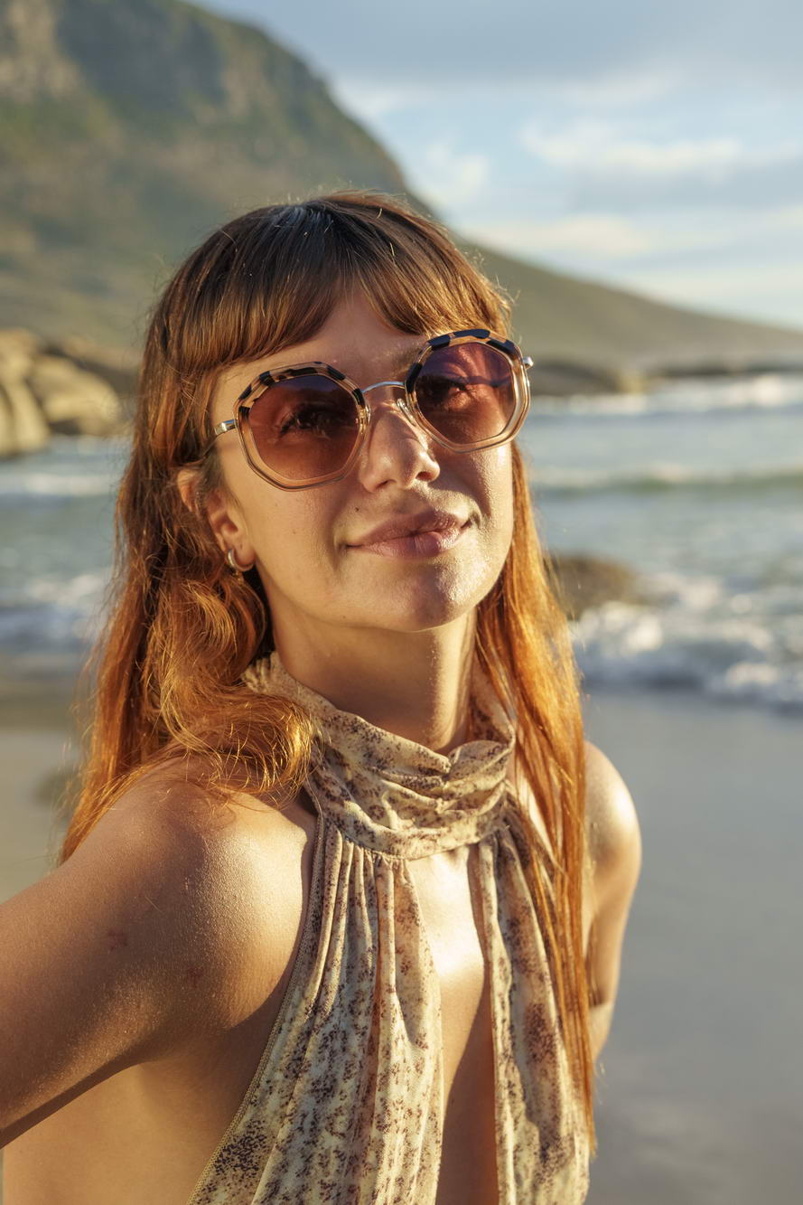 Tortoiseshell Geometric Sunglasses