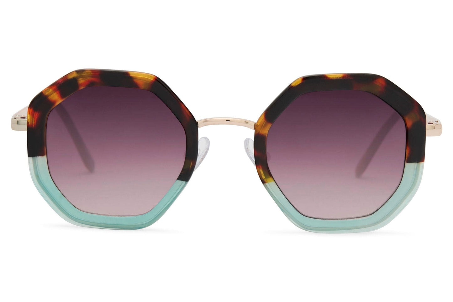 Tortoiseshell Geometric Sunglasses