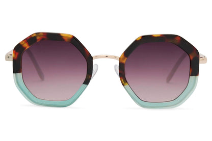 Tortoiseshell Geometric Sunglasses