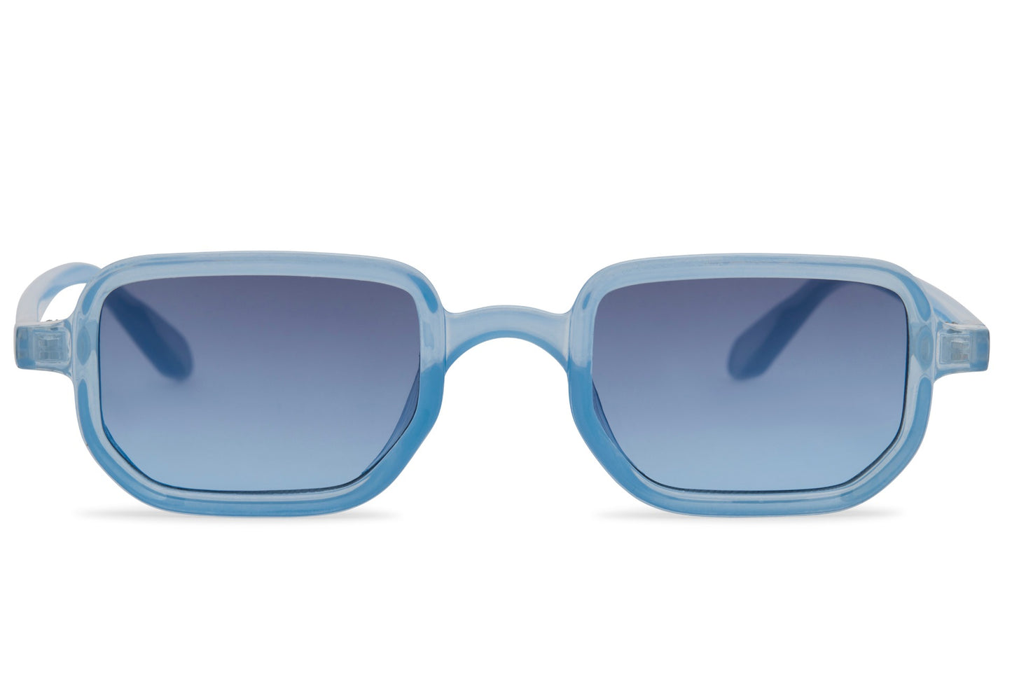 Gafas de sol con montura rectangular negra mate