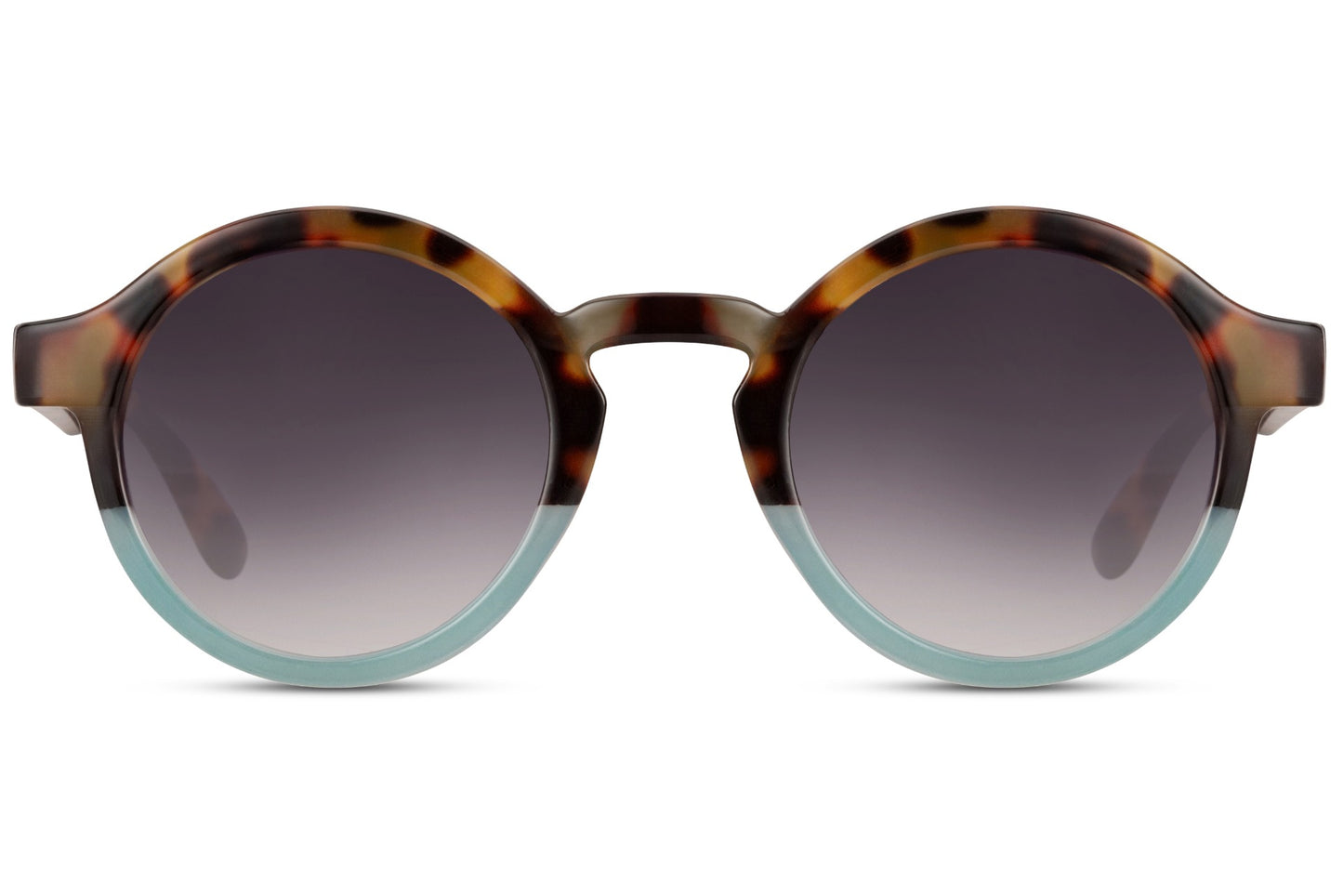 Gafas de sol redondas con estampado de carey