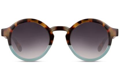 Gafas de sol redondas con estampado de carey