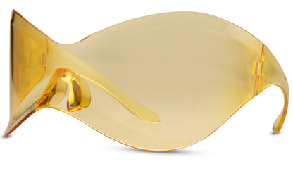 Y2K Oversized Shield-Sonnenbrille