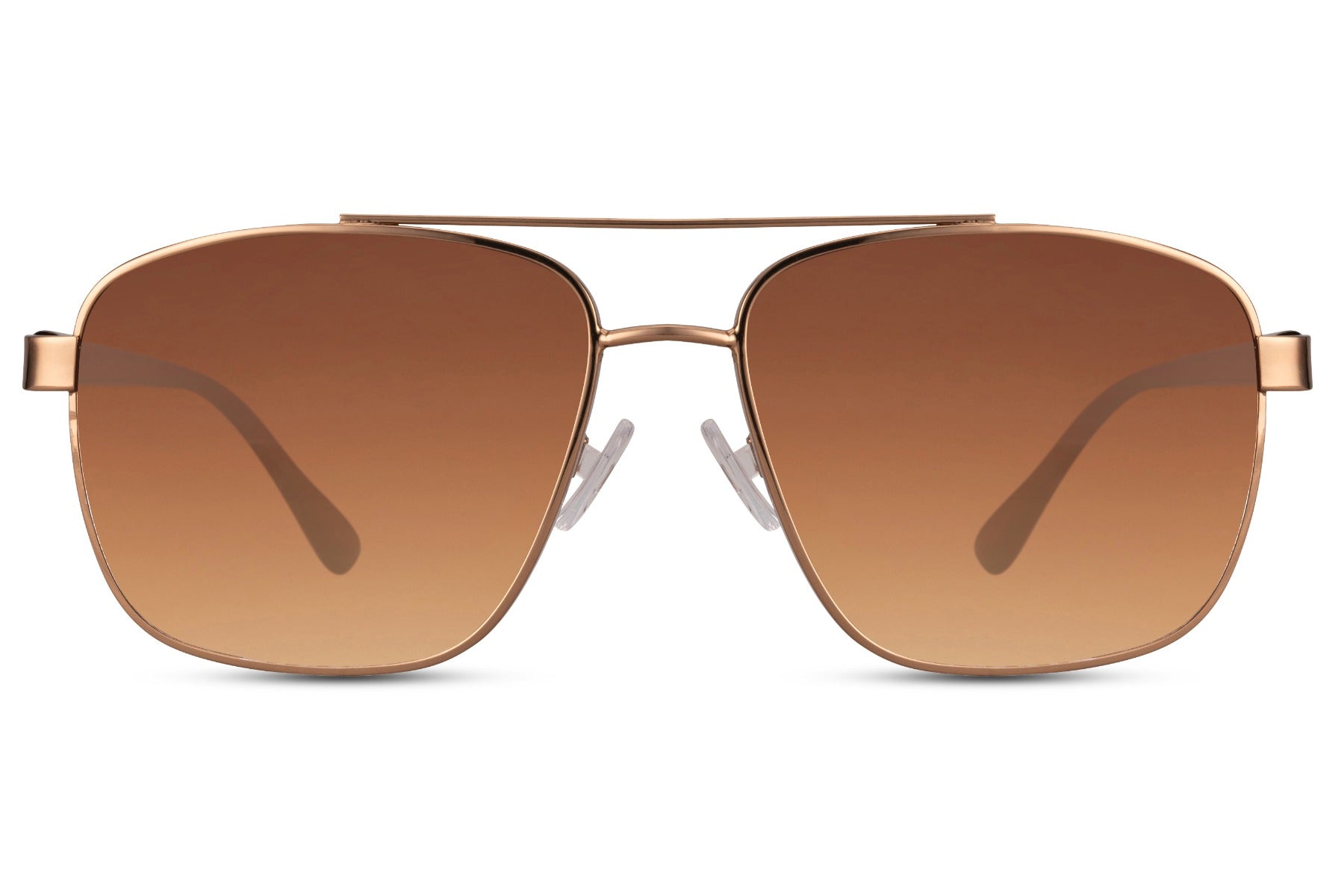 Brown Metallic Frames Retro Tinted Men Sunglasses Sunglass Station