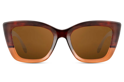 Leopard Print Cat-Eye Damen Sonnenbrille