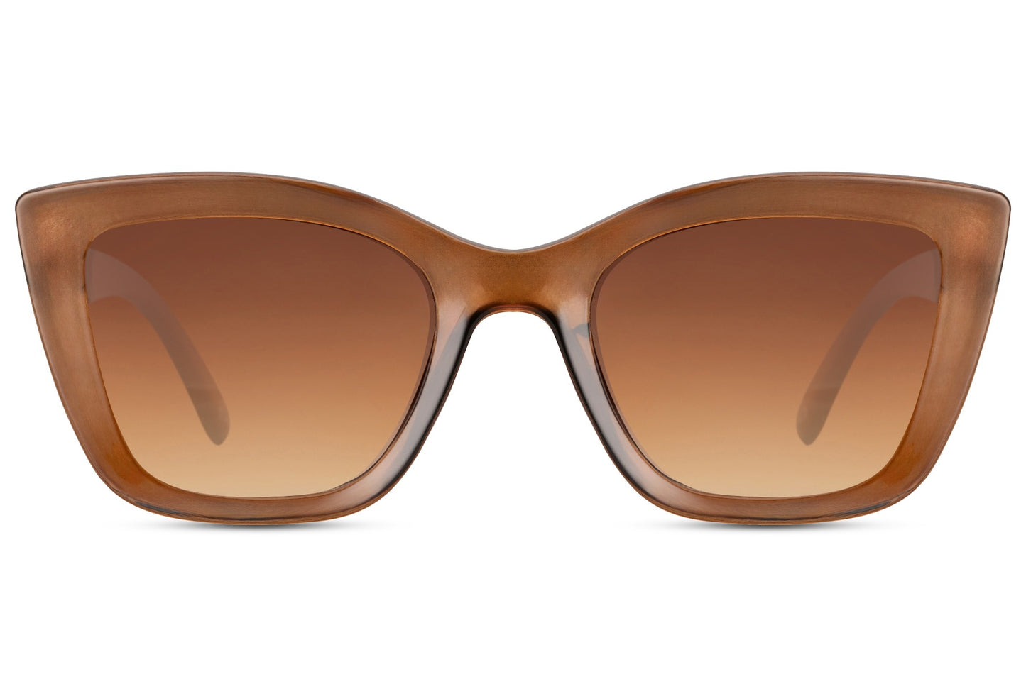 Leopard Print Cat-Eye Damen Sonnenbrille