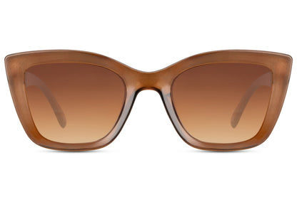 Leopard Print Cat-Eye Damen Sonnenbrille