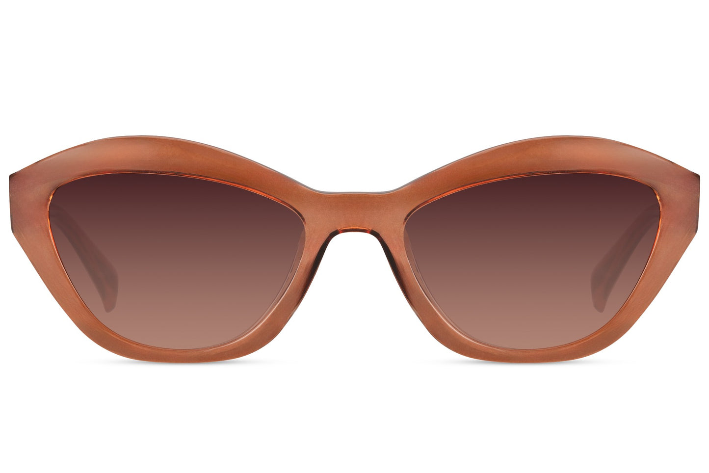 Braune Cat-Eye-Sonnenbrille