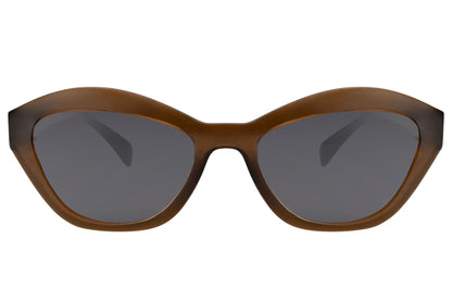 Braune Cat-Eye-Sonnenbrille