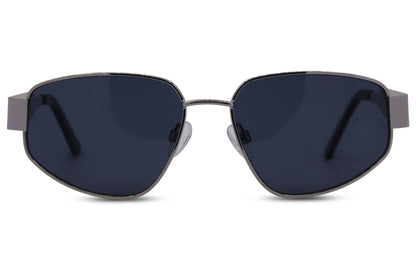 Blue Retro Tinted Sunglasses
