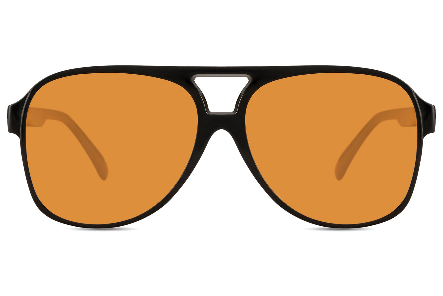 Gafas de sol retro tintadas en naranja