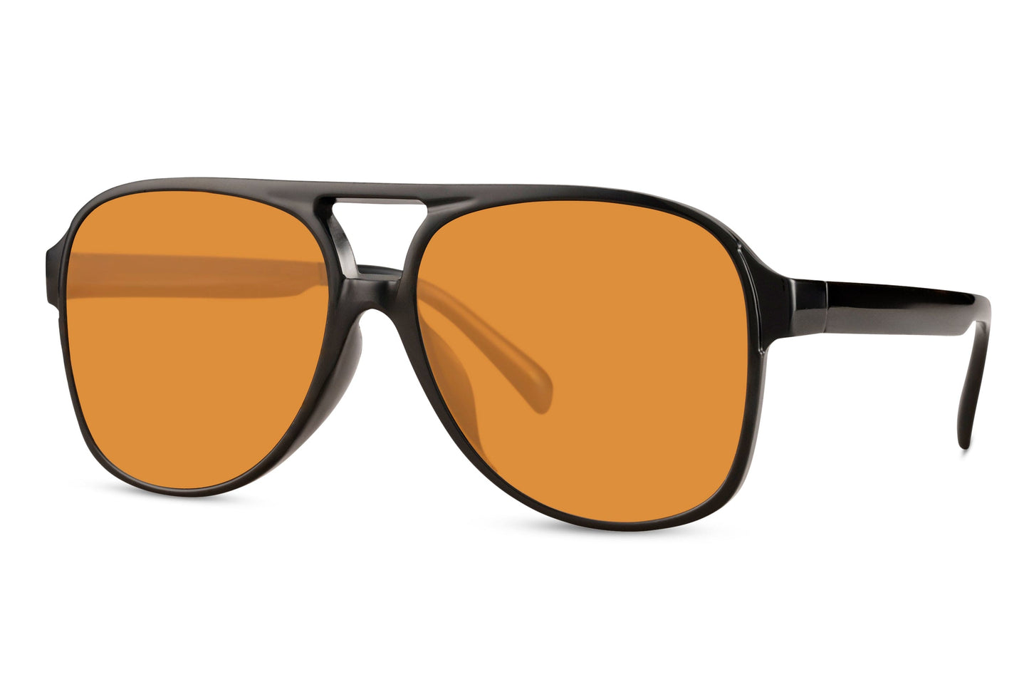 Gafas de sol retro tintadas en naranja