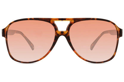 Gafas de sol retro tintadas en naranja