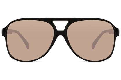 Gafas de sol retro tintadas en naranja