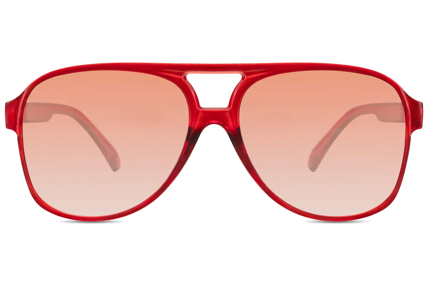 Gafas de sol retro tintadas en naranja