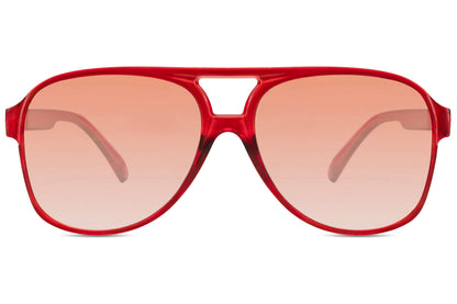 Gafas de sol retro tintadas en naranja
