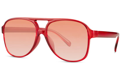 Gafas de sol retro tintadas en naranja