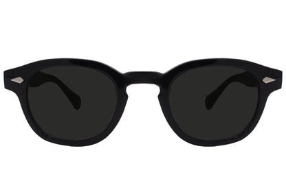 Eco-Conscious Black Round Sunglasses