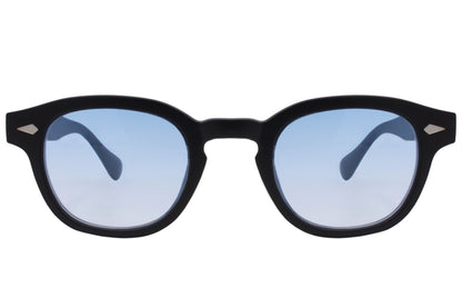 Eco-Conscious Black Round Sunglasses