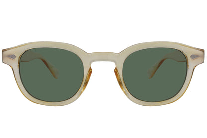 Eco-Conscious Black Round Sunglasses