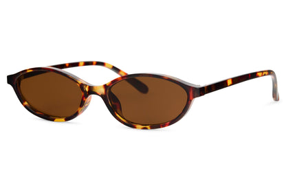 Trendy Sleek Oval Sunglasses